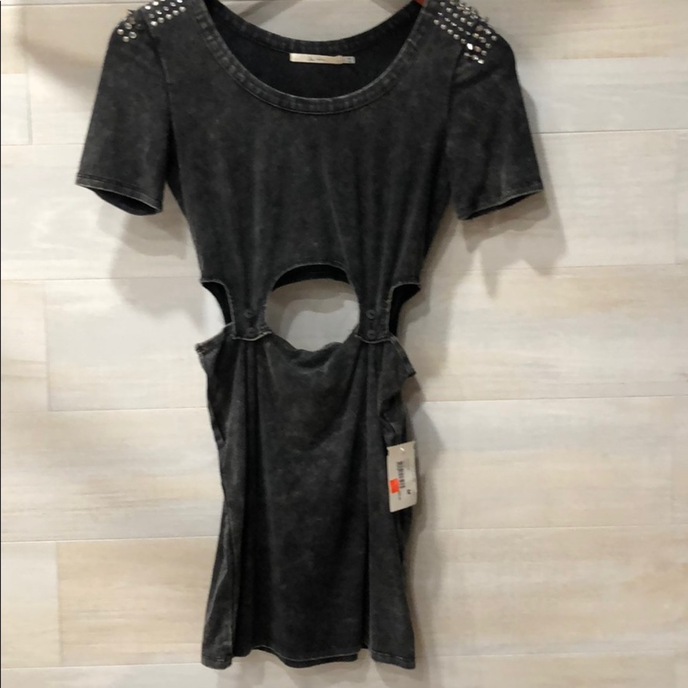 Women’s Zio Black/gray Stud/Stone Short Dress